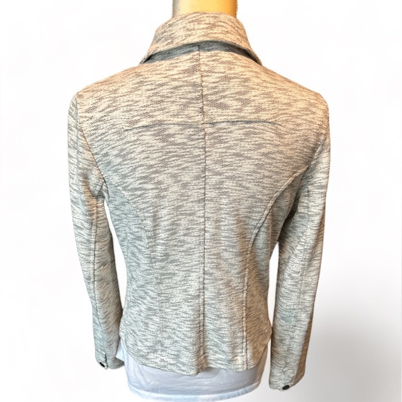 CAbi Neo Moto Jacket Heathered Gray Zip-up Snap Sleeve Size Small - Picture 5 of 12